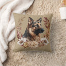 Search for german shepherd pillows Watercolor
