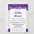 Search for purple and silver graduation invitations University