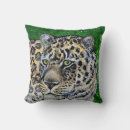 Search for green leopard pillows White