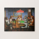 Search for poker puzzles Dogs playing poker