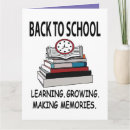 Search for teachers back to school cards Typography
