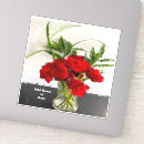 Search for him or her stickers Red