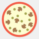Search for cheese pizza stickers Mushroom