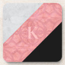 Search for pink letters coasters Rose