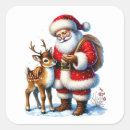 Search for deer in winter stickers Nature