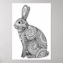 Search for black and white rabbit posters Easter