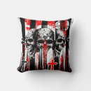 Recherche de gothique de crâne coussins Macabre