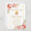 Recherche de tea bridal shower invitations Rose