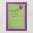 Search for mardi gras beads invitations Masquerade ball