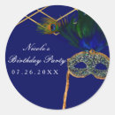 Search for peacock blue stickers Birthday