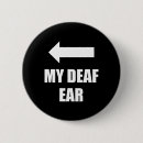Recherche de sourd dans une oreille badges Asl
