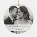 Search for black and white ornaments Engagement keepsake