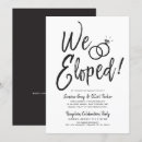 Search for we eloped wedding invitations Simple