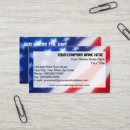 Recherche de candidate business cards Rouge blanc et bleu