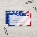 Recherche de candidate cartes visite Rouge blanc et bleu