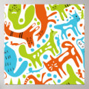 Recherche de animaux colorés posters Chats