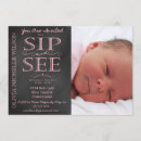 Search for sip and see invitations Vintage