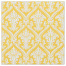 Search for yellow damask fabric Vintage