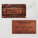 Search for leather business cards Western
