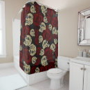 Search for red black gray shower curtains Halloween