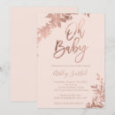 Search for blush floral baby shower invitations Pastel pink