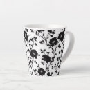 Search for flower silhouette mugs Vintage