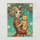 Search for antique clowns postcards Unique