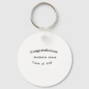 Search for university graduate keychains Calligraphy typography elegant