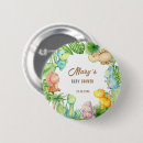 Recherche de dinosaures badges Baby shower