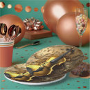 Search for music paper plates Gold