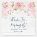 Search for vintage pink wedding stickers Watercolor flowers