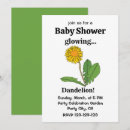 Search for dandelion baby shower invitations Modern