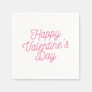Search for valentines day napkins Pink