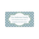 Search for polkadot return address labels Blue