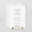 Search for magnolia flower save the dates Rustic