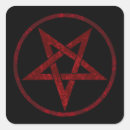 Search for red pentagram stickers Black