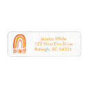 Search for baby sprinkle return address labels Rainbow