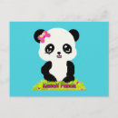 Recherche de panda chinois cartes postales Kawaii