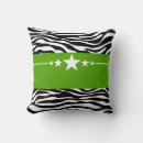 Search for green zebra pillows Pattern