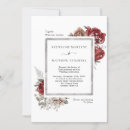 Search for elegant red wedding invitations Silver