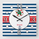 Search for nautical nursery clocks Baby boy