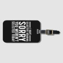 Search for sarcastic luggage tags Sarcasm