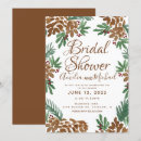 Search for pine cone bridal shower invitations Modern