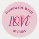 Search for love romantic stickers Round