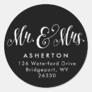 Search for married and merry return address labels Mr and mrs