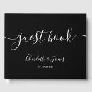 Search for black and white guest books Minimal