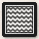 Recherche de chevron noir blanc dessous de verres Chevrons