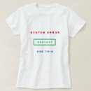 Search for error tshirts System
