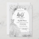 Search for winter 40th birthday invitations Modern