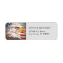 Search for national flag return address labels Usa
